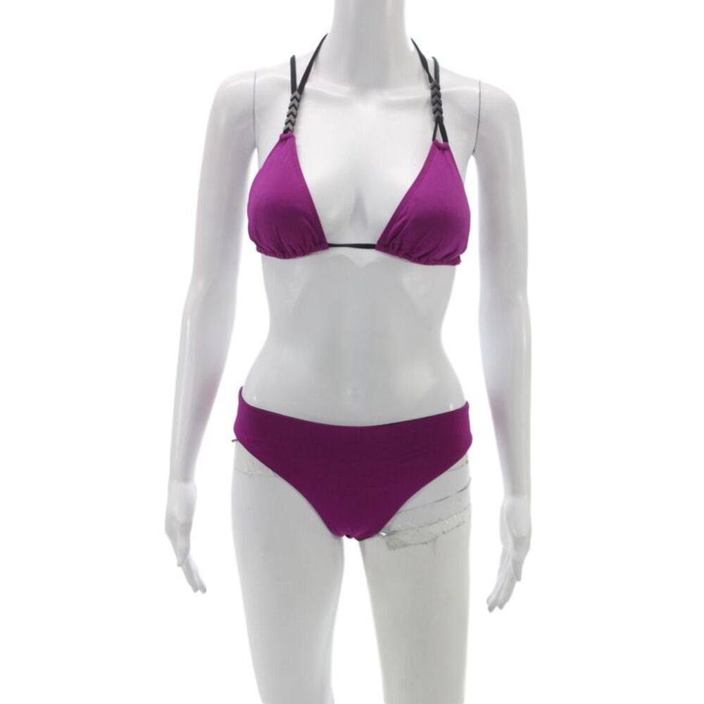 L Space Womens Boho Purple Swimwear Bikini Size M